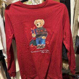 Polo by Ralph Lauren Kids Red Long Sleeve Tee